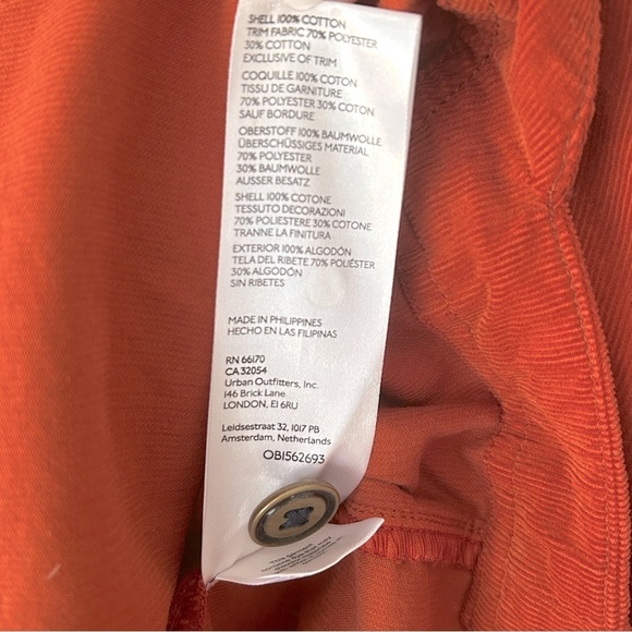 Anthropologie Pilcro Corduroy Oversized Shirt Dress NWT - Picture 6 of 7